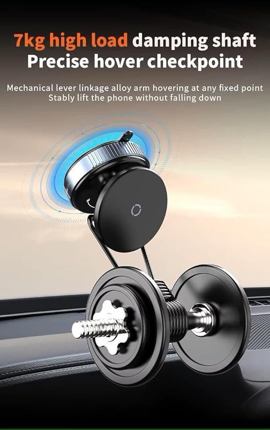 Premium Magnetic Suction Car & Desk Phone Holder- 360° Adjustable Strong Grip Stand