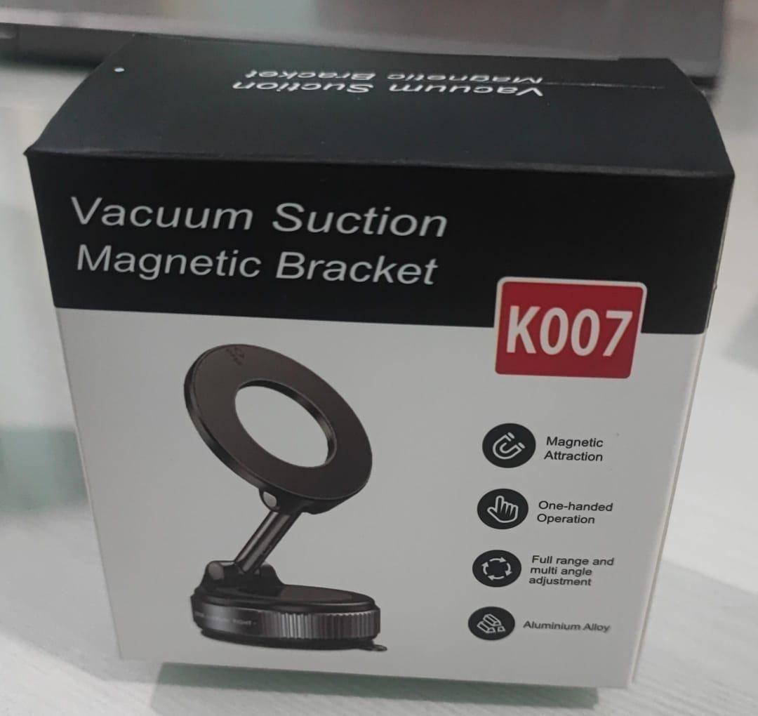 Vacuum Suction Magnetic Phone Holder – Hands-Free Strong Grip Stand for Mobile & Tablet