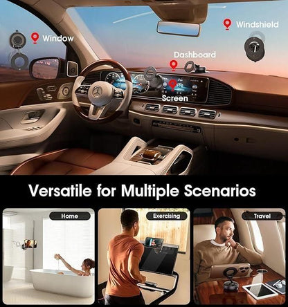 Vacuum Suction Magnetic Phone Holder – Hands-Free Strong Grip Stand for Mobile & Tablet