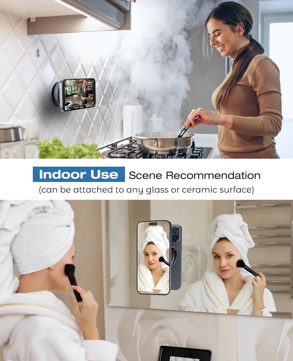Premium Magnetic Suction Car & Desk Phone Holder- 360° Adjustable Strong Grip Stand